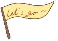Happy Lets Go Sticker by Alice's illustration