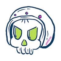 Craneo Sticker by wakken