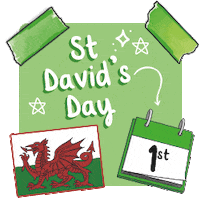 St Davids Day Love Sticker by Twinkl Parents