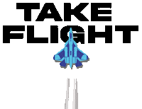 Work From Home Rocket Sticker by Air Force Civilian Service