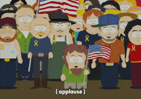 wave talking GIF by South Park 