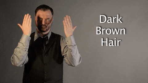 sign language dark brown hair GIF by Sign with Robert