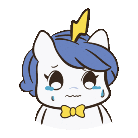Sad Cry Sticker by Brave Unicorn