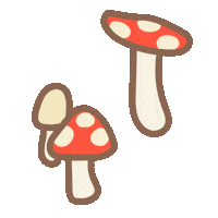 Anterie mushroom capybara fungi hongo Sticker