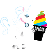 ice cream rainbow Sticker by Big Gay Ice Cream