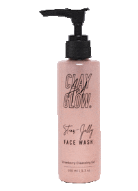 Strawberry Face Wash Sticker by Clay And Glow®