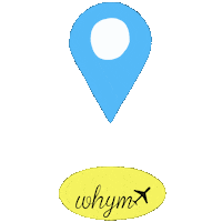 Excited Travel Sticker by Whym