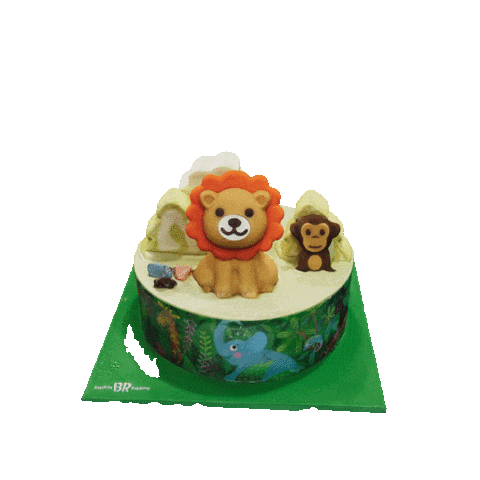 3Dpresso giphyupload 3d cake lion Sticker