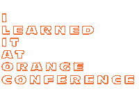 Orange Conference Be Human Sticker by Orange Leaders