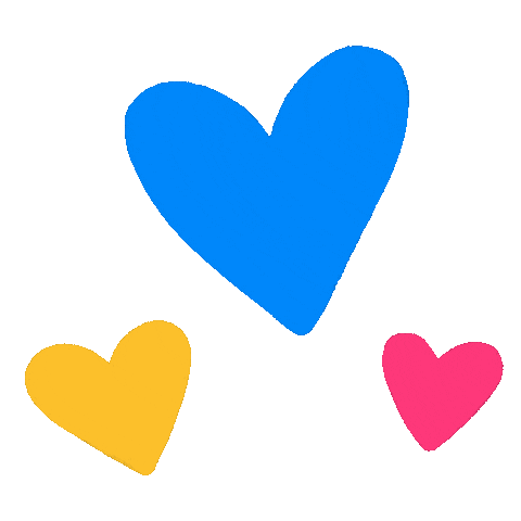 Love Is Love Hearts Sticker by Rainbow Brains