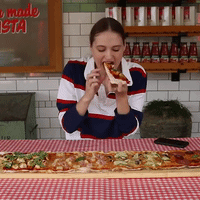 GIRL EATS METER PIZZA IN UNDER 5 MINUTES