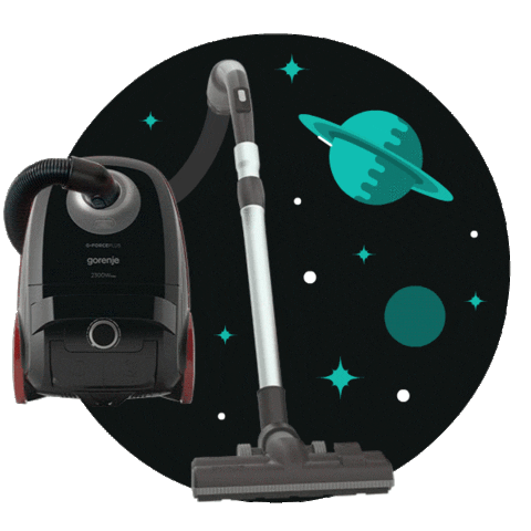 vacuum cleaner space Sticker by Gorenje