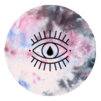 Eye Tie Dye Sticker by Multidyemensional Goods