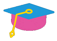 College Hat Sticker by University of California