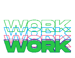 Working Work Work Work Sticker