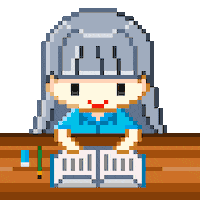 Girl Studying Sticker