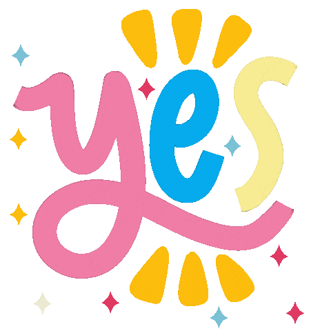 Sim Yes Sticker by Rabisco de Letras