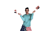 Happy American Sticker by Matt Tolbert