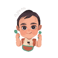 Baby Eat Sticker by Rafhi Dominic