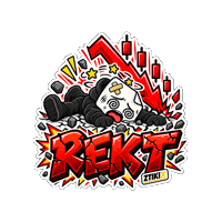Get Rekt Market Crash Sticker by ZTIKIX