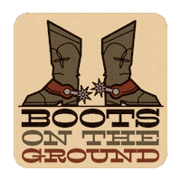 Boots On The Ground Emoji Sticker by Animanias