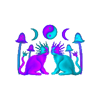 Sci-Fi Cat Sticker by Deep Space Violet