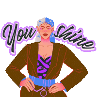 Girl Power You Shine Sticker by Messenger