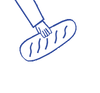 BaeckereiKern illustration bread baking bakery Sticker