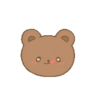 softlyirene hungry yummy cute bear kawaii bear Sticker
