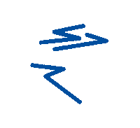 vlaamsejeugdraad blue 2020 arrows dynamic Sticker