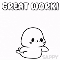 Great Job GIF by Sappy Seals