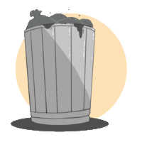 Raccoon Trash Panda Sticker by Good Cluck Games