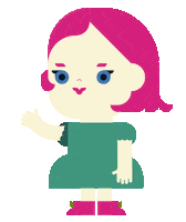emeli404 pinkhair Sticker