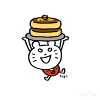 therocketgoldstar sweets おやつ teabreak ホットケーキ Sticker