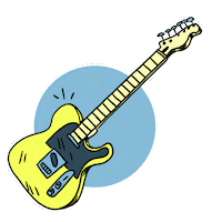 Rock Guitar Sticker
