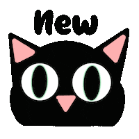 Black Cat News Sticker