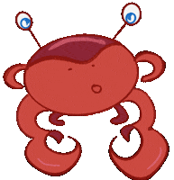 Bubbles Crab Sticker