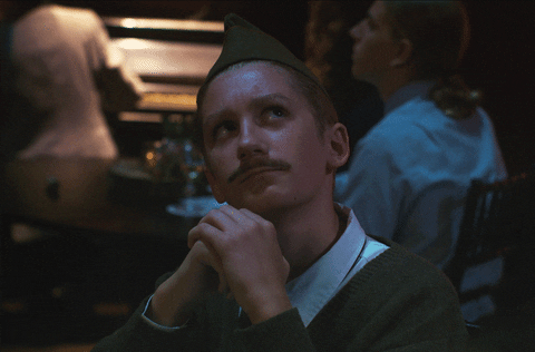 thinking staring GIF by Merry Christmas Mr. Fields