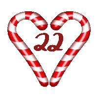 Merry Christmas Heart Sticker