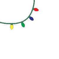 Christmas Lights Sticker by Kansas City Furnishing Company