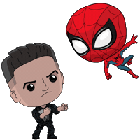 Excited Lets Go Sticker by Spider-Man