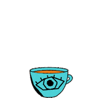 tapiera morning tea cup tapiera Sticker