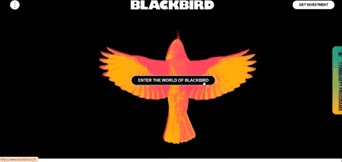 Blackbird Webflow website example