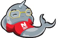 Tns Narwhal Sticker by The New School