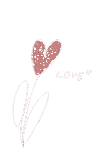 白 Love Sticker