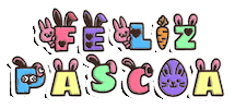 Coelho Feliz Pascoa Sticker by Bel Diniz