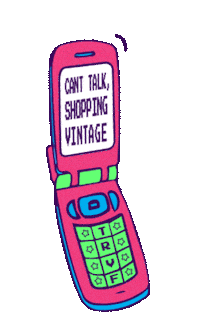 Shopping Phone Sticker by Totally Rad Vintage Fest