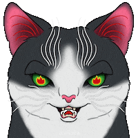 Angry Cat Sticker
