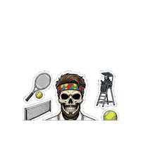 Skull Deporte Sticker