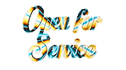 Glow Open For Business Sticker